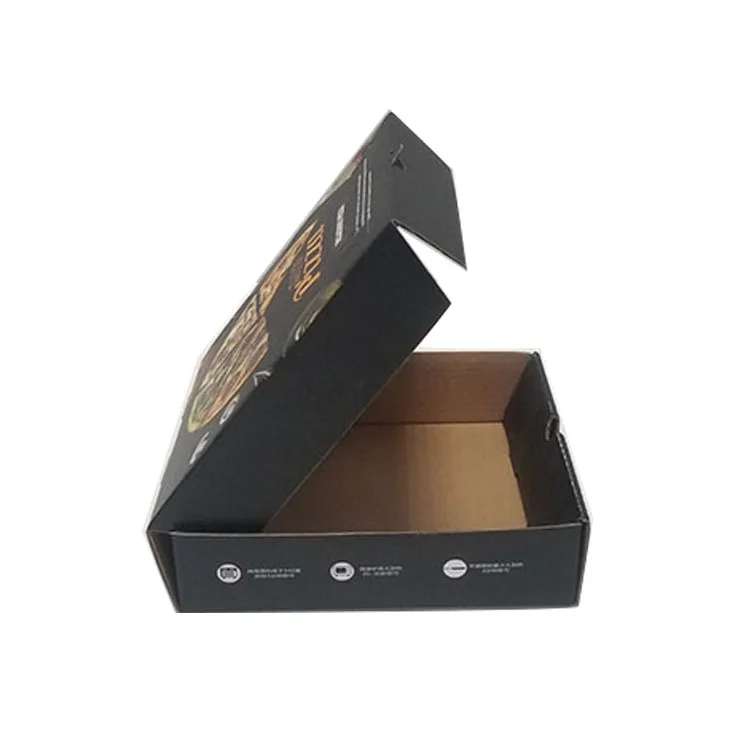 
Take Away custom foldable pizza corrugated paper delivery box 
