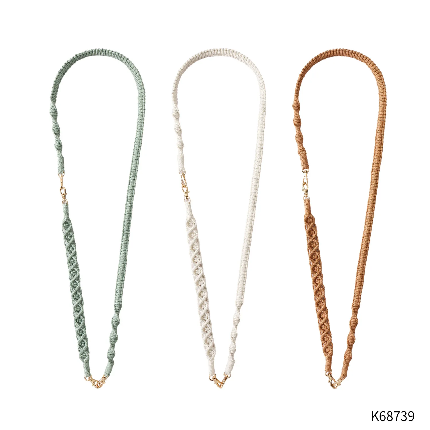 Wholesale Handmade Braided Bohemian Long Adjustable Multi-Purpose Phone Lanyard