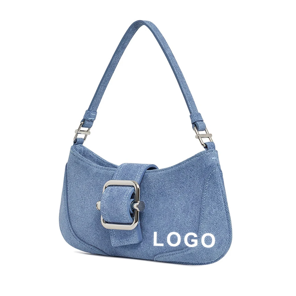 Manufacturer Wholesale Custom Denim Bags Women Unique Clutch Shoulder Bags Fashion Luxury Designer Purses and Handbags