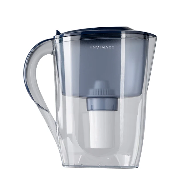Portable 6 cups standard everyday water filter pitcher 2.6L drinking water filter pitcher jug