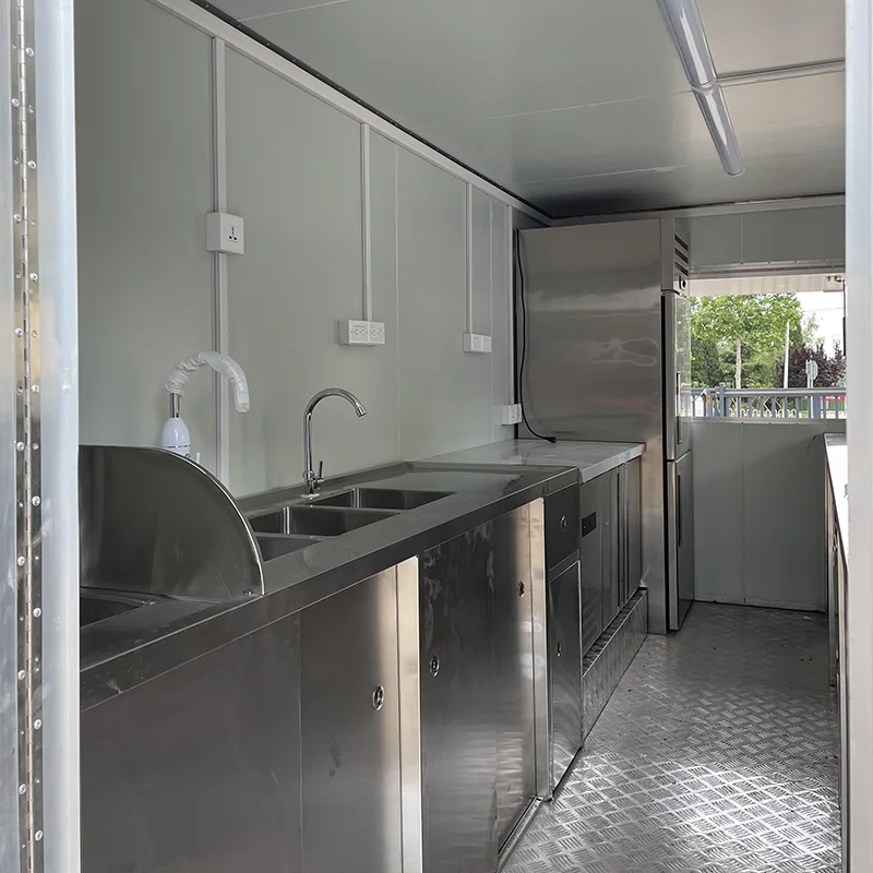 Internet Celebrity-Favored New Design Mobile Snack Dining RV Hotels Coffee Tea Stall Bakery Ice Cream Home Use Restaurants
