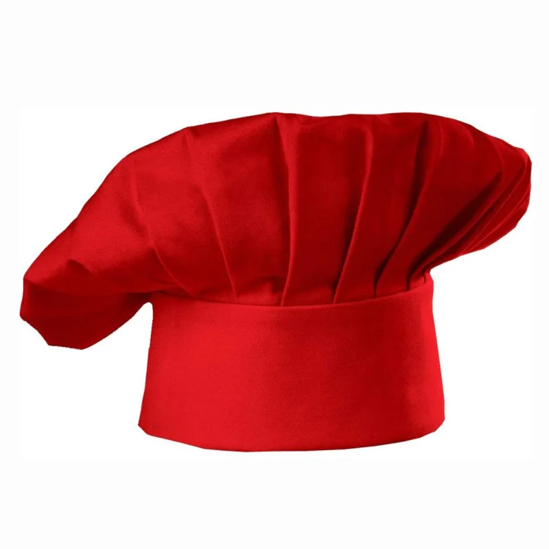 Polyester Cotton Cooking Aprons Adult Chef Apron Hat Sets For Men