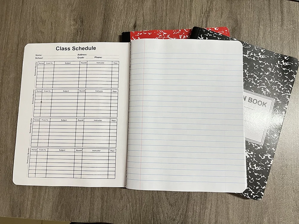 B5 Cheap School Student Exercise Composition Notebook Marble Composition Book 7.5 x 9.75 Inches Paperback 100 Sheets