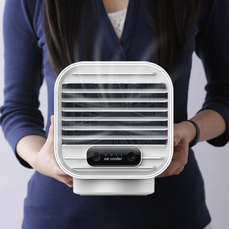 Лидер продаж, персональный портативный мини-кондиционер с аккумулятором емкостью 2400 мАч, охлаждающий вентилятор