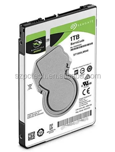 Жесткий диск Seagate 1 ТБ, внутренний жесткий диск Sata 6 ГБ/сек. 128 мб кэш 2,5 дюйма 7 мм (ST1000LM048)