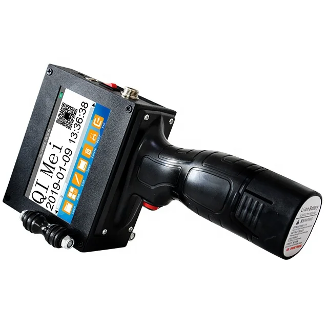 Cheapest Expiry date handheld portable batch number Barcode printer QR code online perfect laser inkjet printer