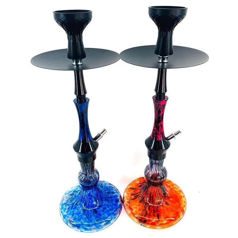 Wholesale Hookah Lounge Fancy Glass Hookah shesha shisha Stainless Steel hokah shisha Egyptian hookah