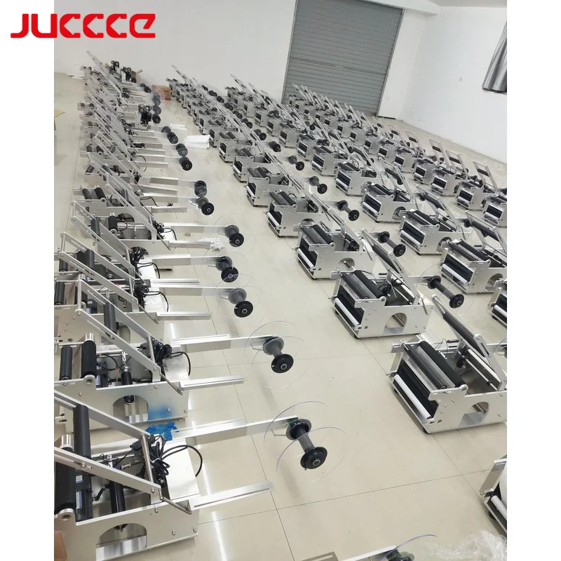 JUCCCExHOYOCODE Semi Automatic Glass Bottle Manual Labeling Machine/labeling Machine For Round Bottles