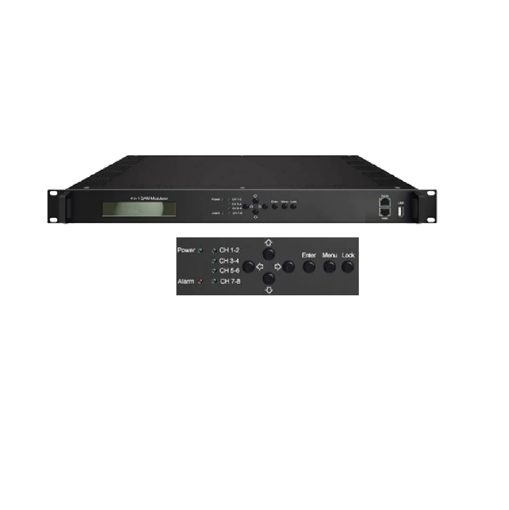 Digital CATV Headend Tuner/ASI/IP to QAM RF Modulator