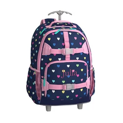 heavy duty trolley rolling cartoon cute kids back to school luggage case teens kids trolley luggage school bag for girls & boys