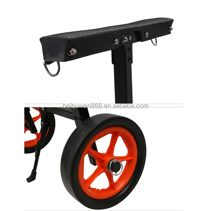 Kayak Cart Dolly Wheels Trolley Kayaking Accessories Transport Canoe Fishing Jon Boat Carrier
