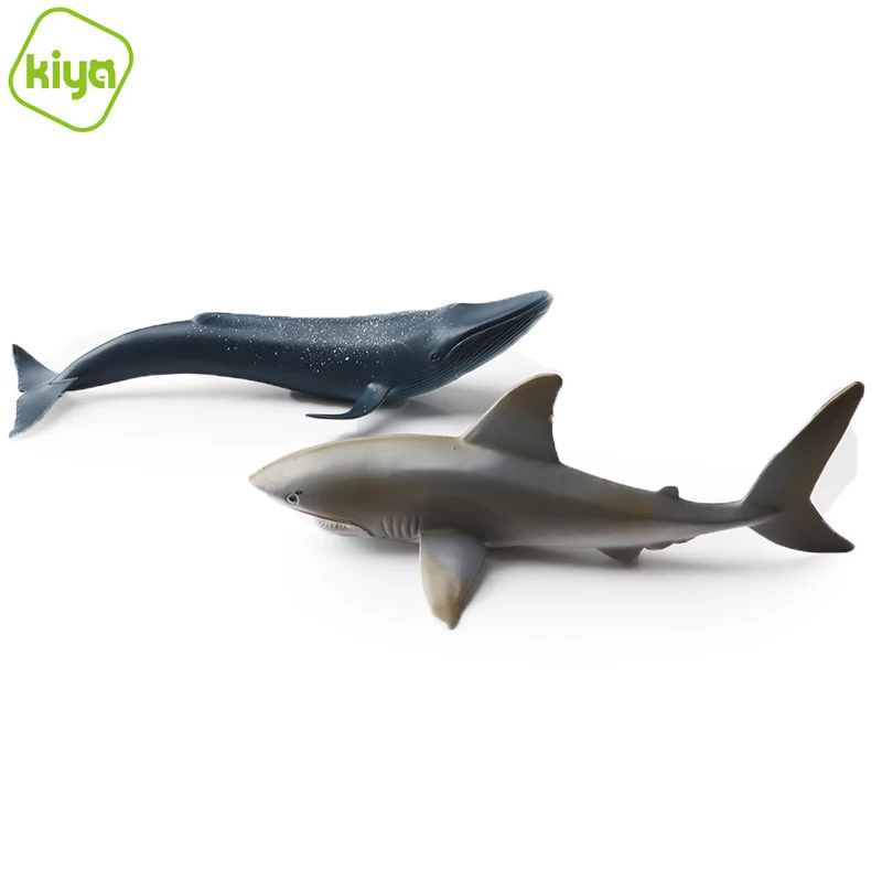 Kiya D113-2 Marine blue whale+shark educational toys children 2021 Other Toy Animal for boys