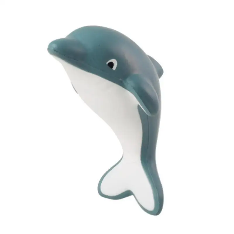 Promotional PU Foam Squishy Dolphin Shaped Anti Stress Ball Squeeze Toy
