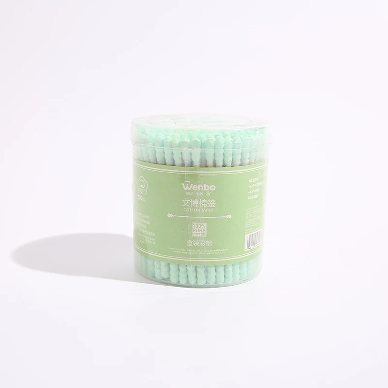 Очистка и уход за 200 ватными палочками с двойной спиралью и бамбуковыми палочками