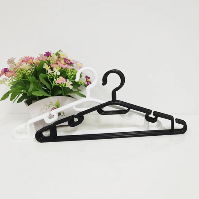 Multifunctional round plastic notches clothes hanger household non slip dry and wet clothes plastic changer