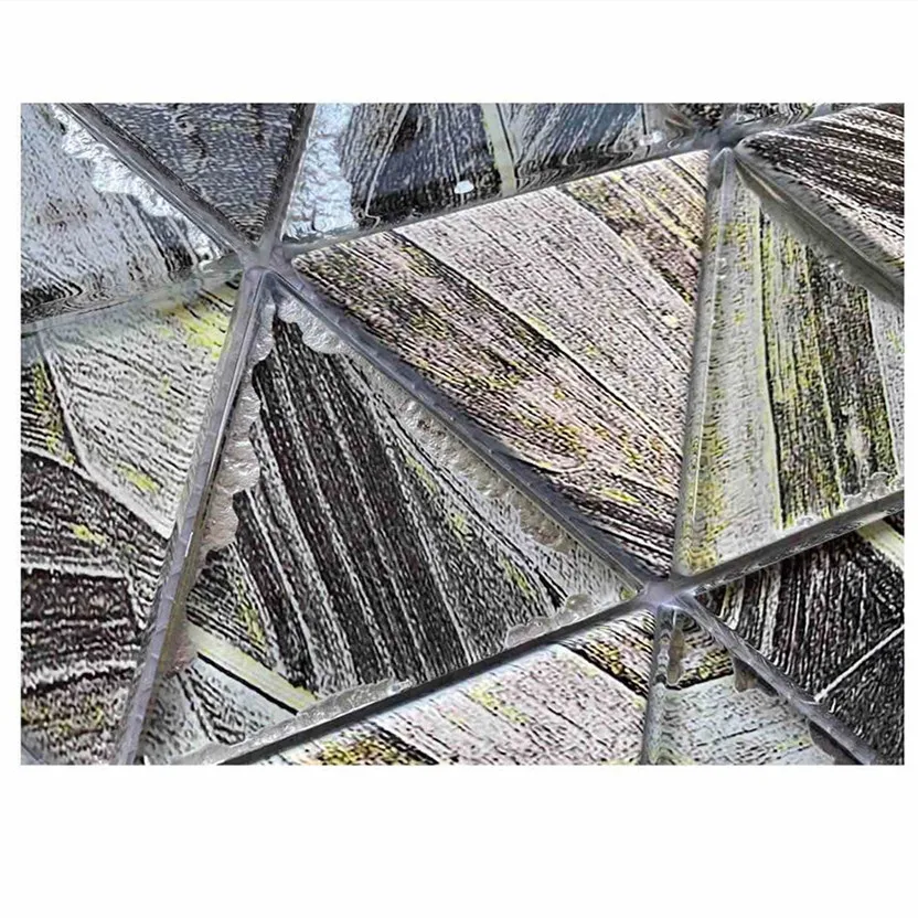 Wall Decor 30x30cm Glass Mosaic Bevel Look Glass Mirror Tile