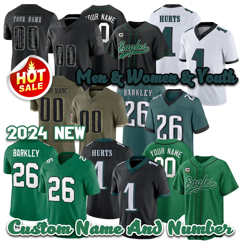 26 Saquon Barkley Jason Kelce Jalen болит футбольная майка коричневый Kelly Green DeVonta Smith Brian Dawkins Haason Reddick