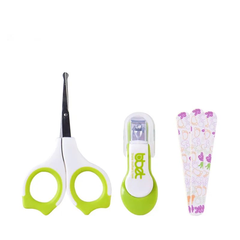 Hot selling Baby Scissors 3 PCS Nail scissors Manicure Care Set Baby Safe baby beauty nail file set