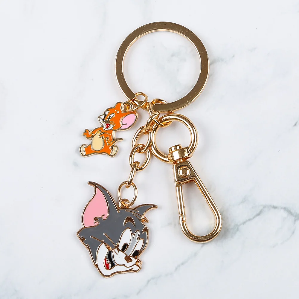 Low MOQ Manufacturer Keychain Made Custom Cartoon Logo Anime Key Chains Enamel Keychains Carabiners