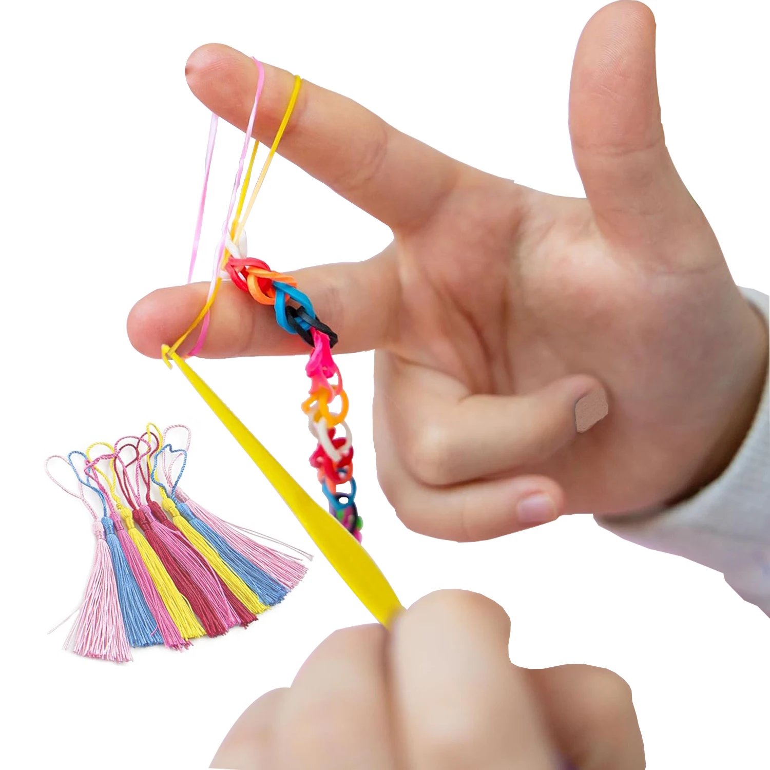 Custom Unique Bright Colour Bands Refill Kit Girls & Boys gift 12100+ Rubber Bands Refill Loom Bracelet Kit