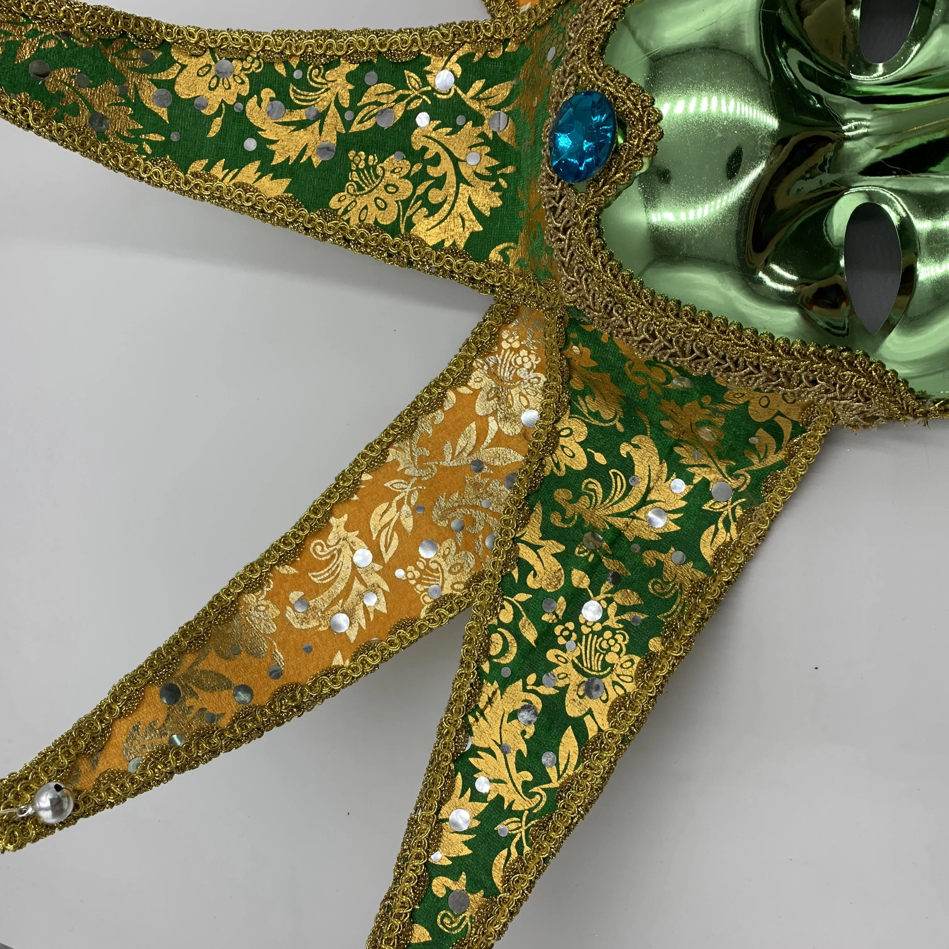 Fashion vintage mask of coloured drawing pattern Venice mask full face