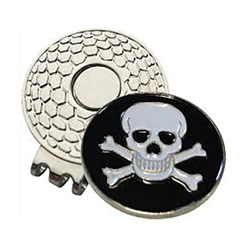 Custom Logo Soft Enamel Metal Magnet Golf Hat Clips With Ball Marker