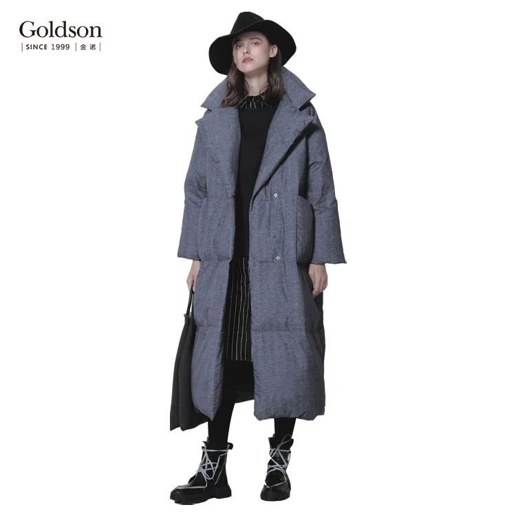 
China manufacture high quality women thick long winter duck down parka 