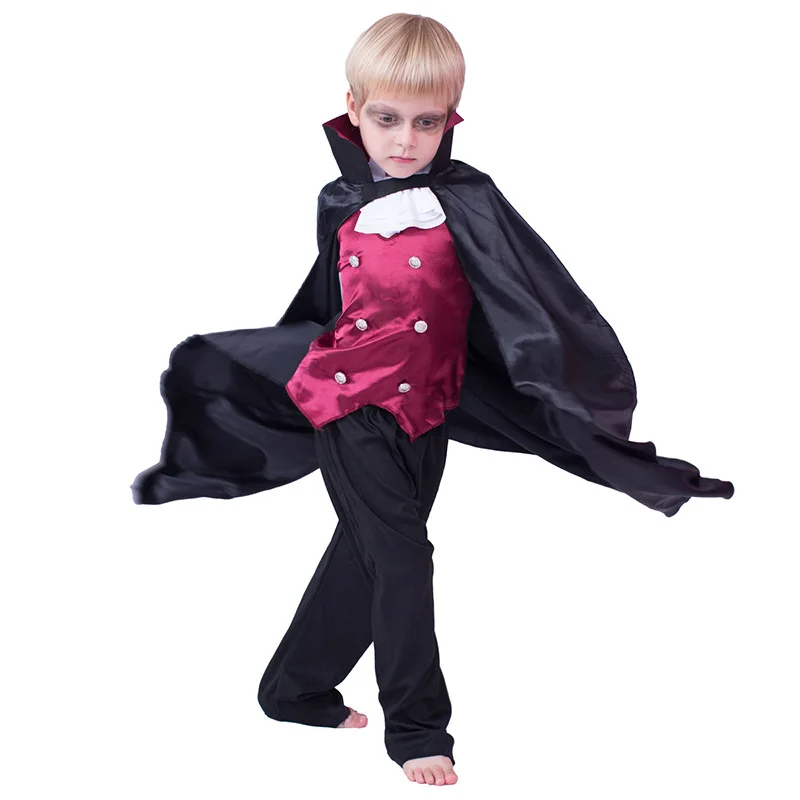 Halloween  boy Bat vampire costume Scary costume party show clothes for kids
