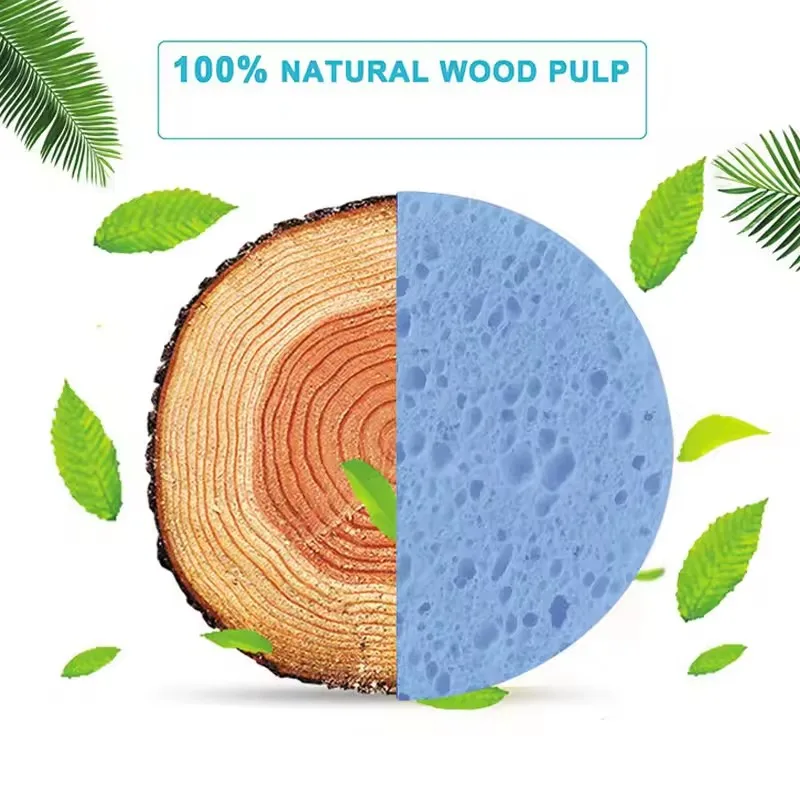 Compressed Facial Sponge Natural Cellulose Cosmetic Spa Sponges For Daily Facial Cleansing Makeup And Mask