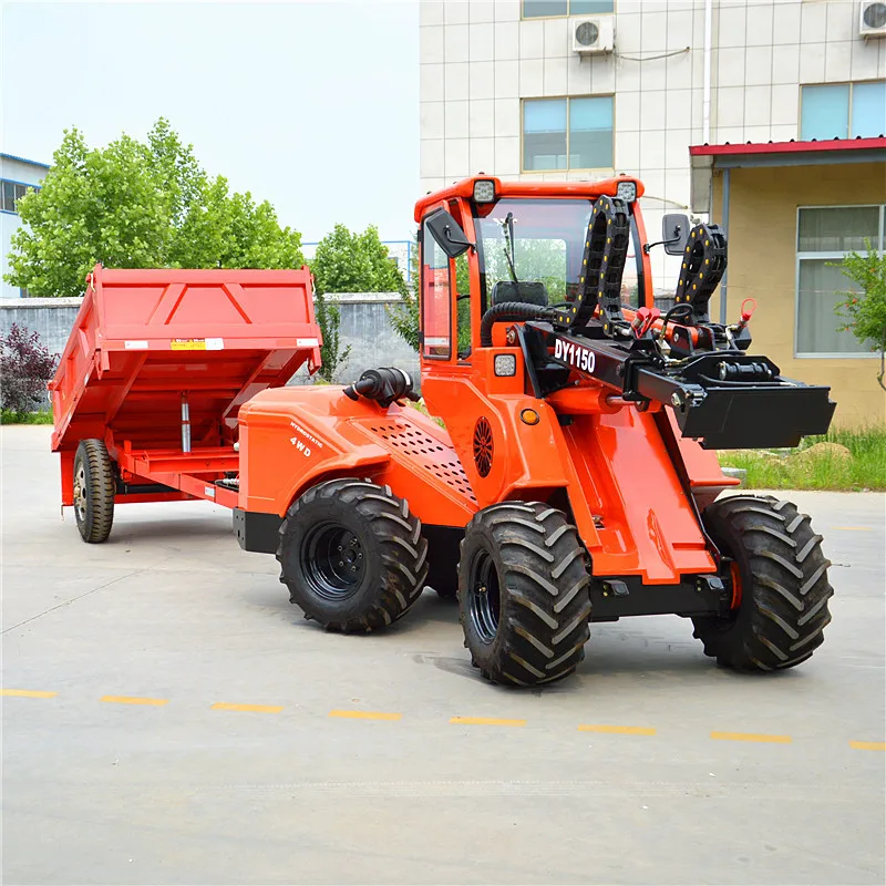 Articulated Mini Loader DY1150 Hydrostatic 4WD Wheel Loader Hoflader