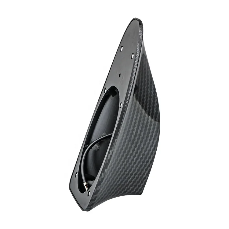 Yuechi Wireless Outdoor carbon Fiber Shark Fin Antenna Roof Decoration Car Radio AM/FM Shark Fin Roof For Universal