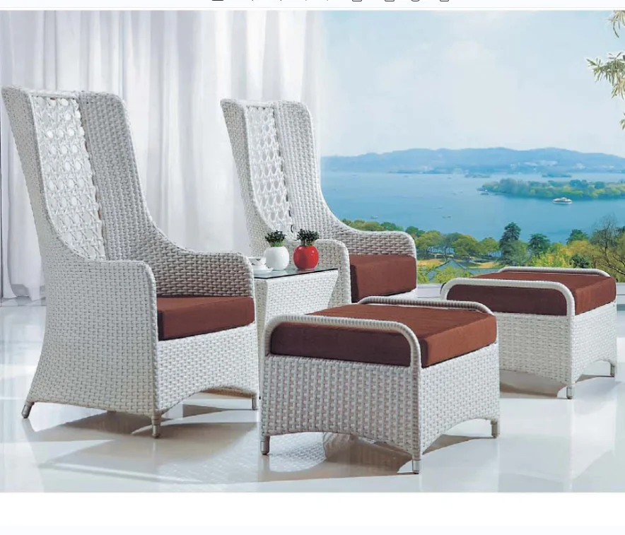 Good quality patio furniture table and chair set outdoor lounge chairs