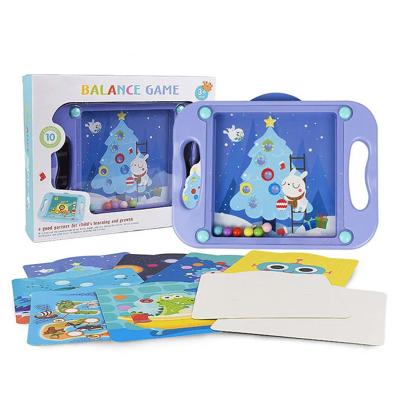 HOYE CRAFT Cartoon Ball Maze Board Toy Balance Training Game Desktop Game