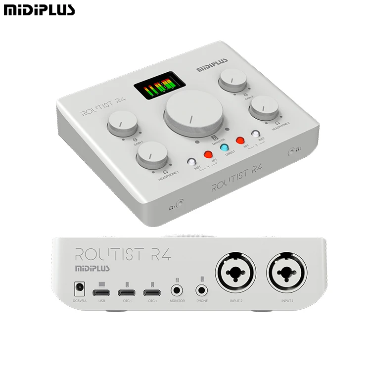 Профессиональный аудиоинтерфейс Midiplus R4