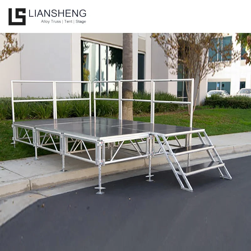 Factory Aluminum Stage Platform 4ft*4ft Stage Deck Podium For Concert Events