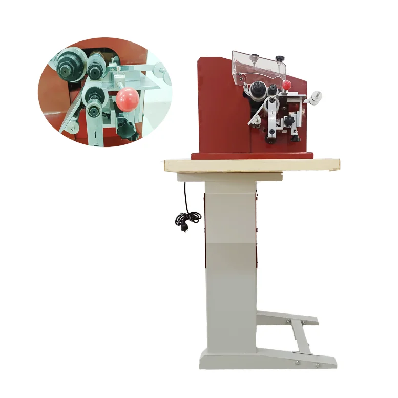 automatic bag leather belt making edge trimming machine double side leather belt edge trimming machine