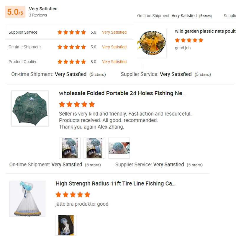 Monofilament korea style cast net chain stinkers bottom pocket fishing net