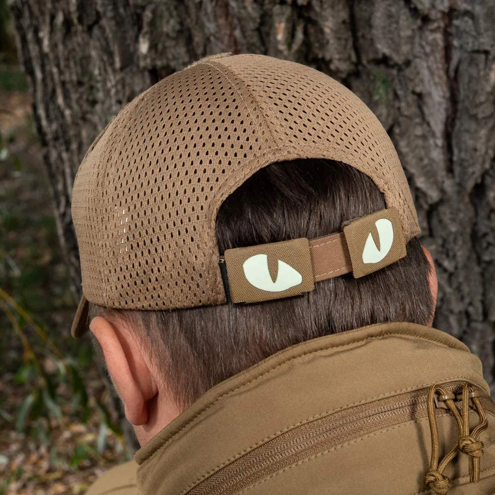 Glow In Dark Cat Tiger Eyes Hook Fasteners Tactical Glow in Dark Patch For Hats Helmet Uniform Backpack Accessories