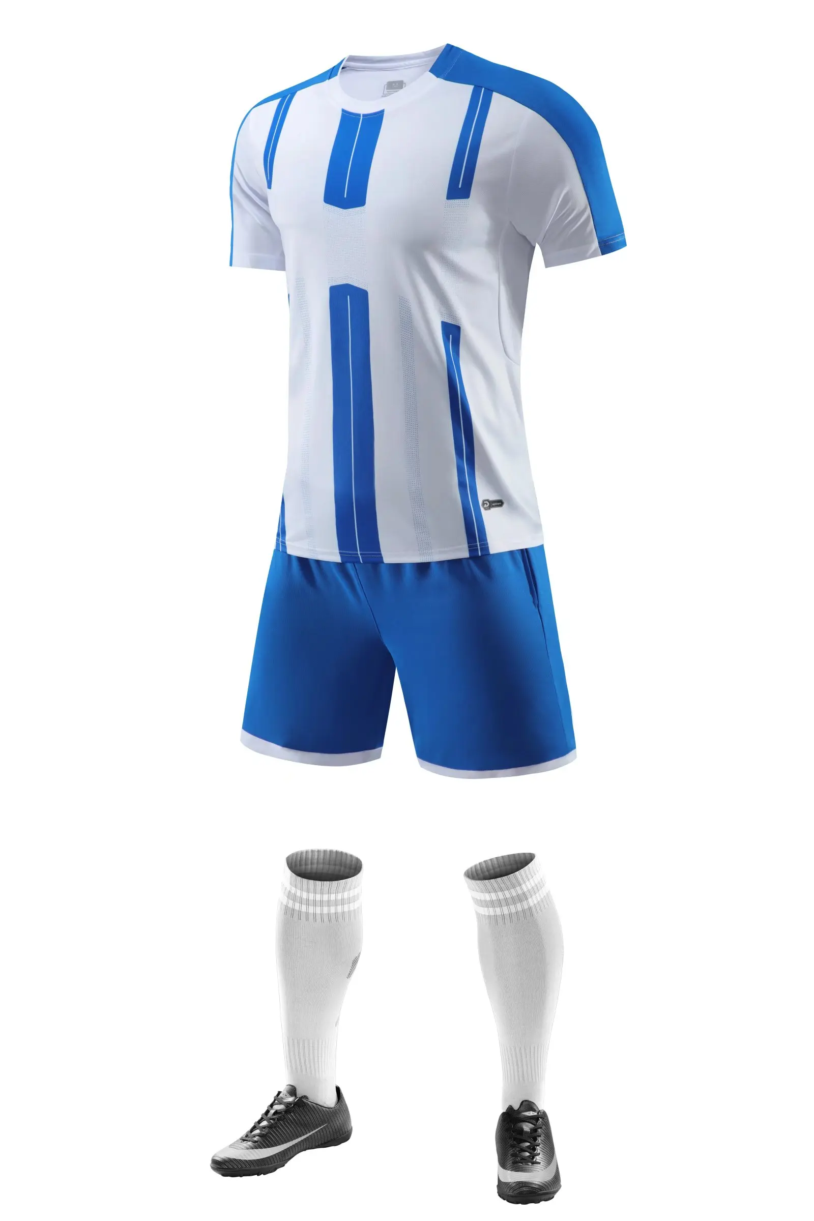 Wholesale Custom High Quality Boys Football Jersey Soccer Set Breathable Training Sports Wear Kids Print Technics Children Age