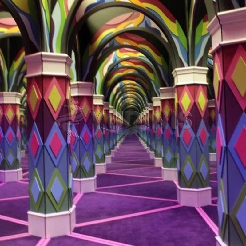 China supplier indoor kids and adult amusement park games magic mirror maze for sale