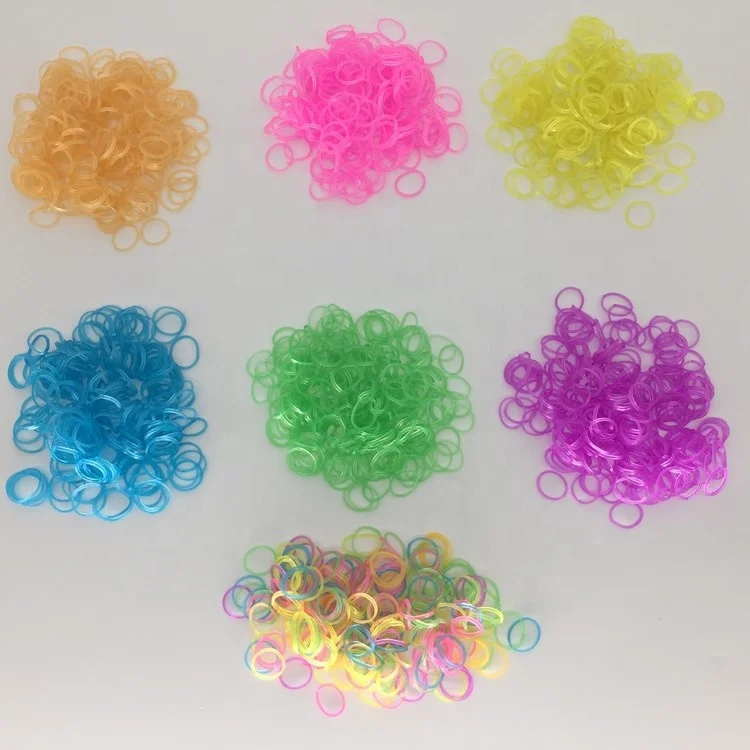 Hot selling kids diy rubber loom bands non toxic glow in dark loom_band