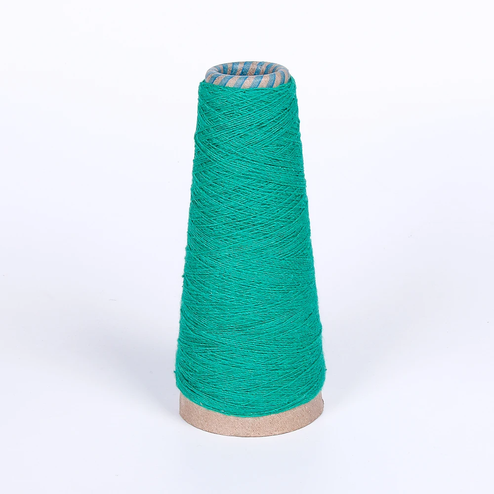 HB795 Imported 8/2 red colour cotton textile pet recycled yarn sale nm