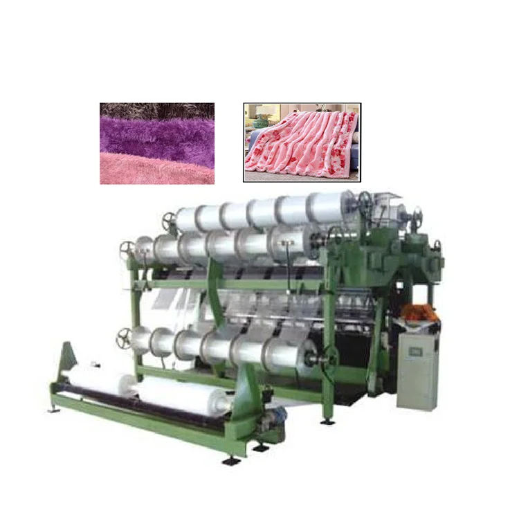 DR5 double needle bed warp knitting coral fleece warp knitting machine for weave plush apparel fabric
