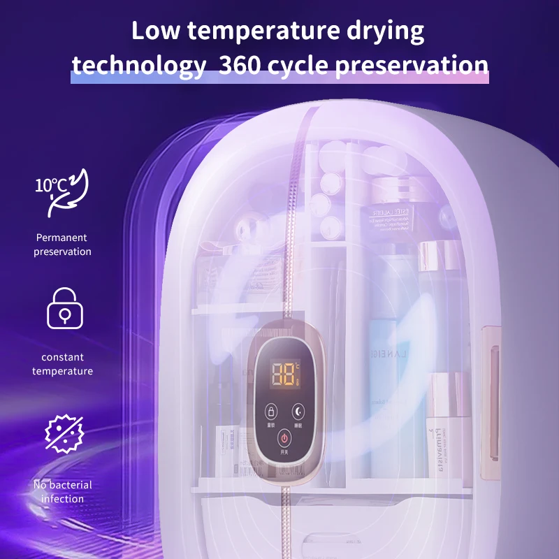 Compact Refrigerators Portable Cosmetic Fridge Small Beauty Refrigeration Equipment Mini Skincare Fridge