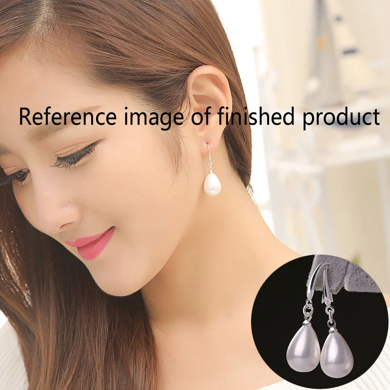factory direct sales Pearl Jewellery Ear hook semi-finished product  rorose gold  silvery Short Earrings accessories wholesale