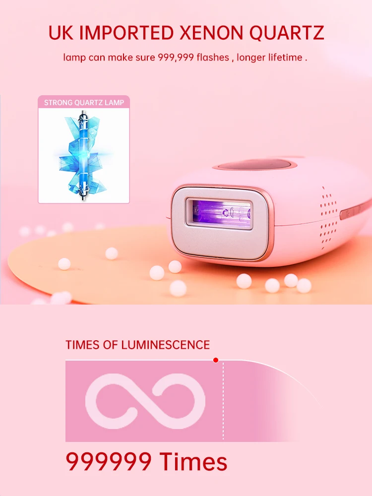 Personal skin care skin rejuvenation mini ipl laser hair removal machine with ice cooling freezing point