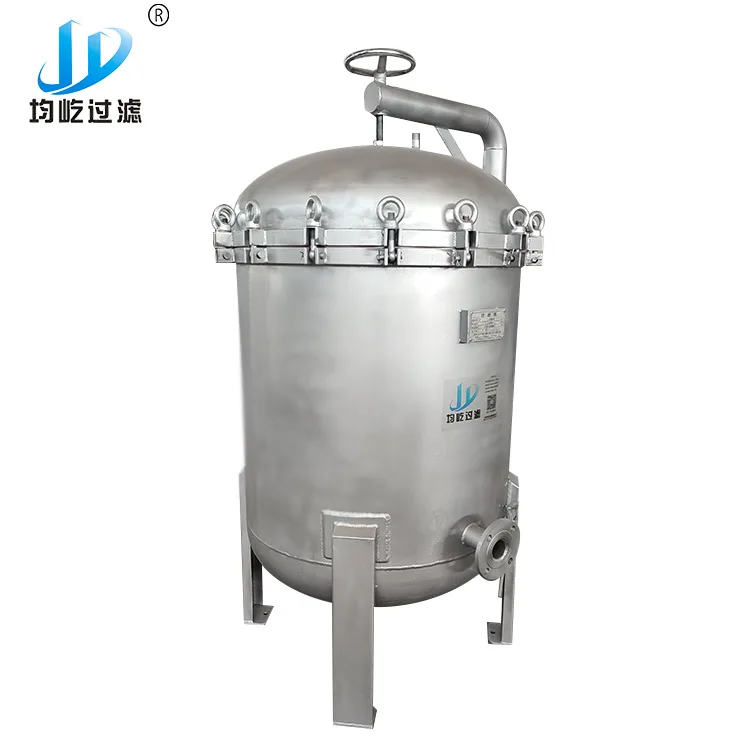 Low Operation Cost Multi Bag Filter Housing With Pressure Meter