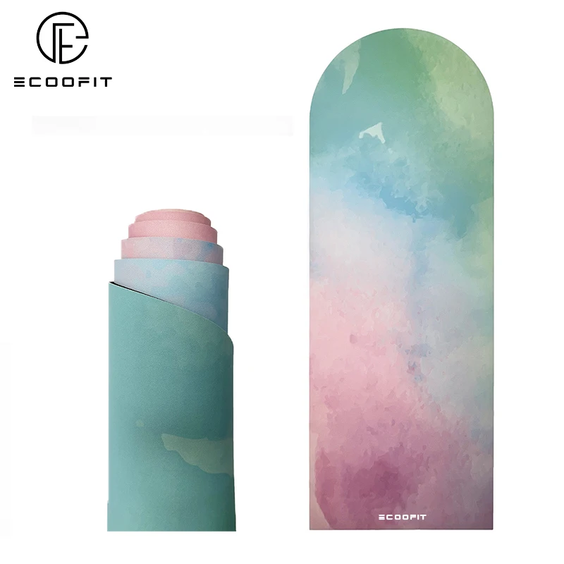 Floral Pilates And Floor Exercises Custom Logo Stability Balance Stability Balance Curve Arch Rubber Suede Yoga Mat
