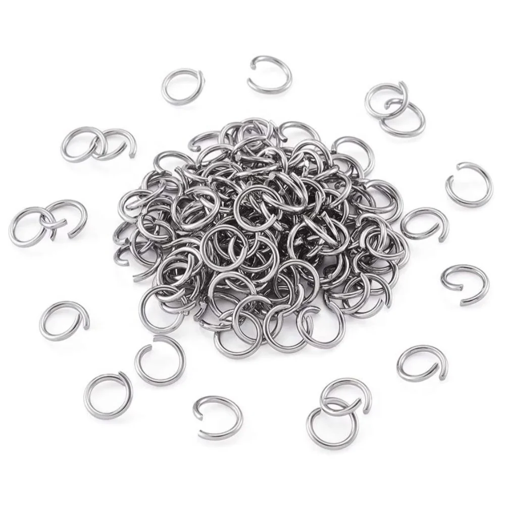 4mm 6mm 8mm 10mm 12mm Making Jewelry Accessories Round Split Ring Connector Steel Open Jump Rings