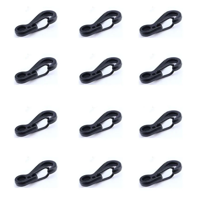 Mini Carabiner Clips Spring Hanging Buckle with Metal Wiregate Guard Hook Paracord Tactical Survival Gear